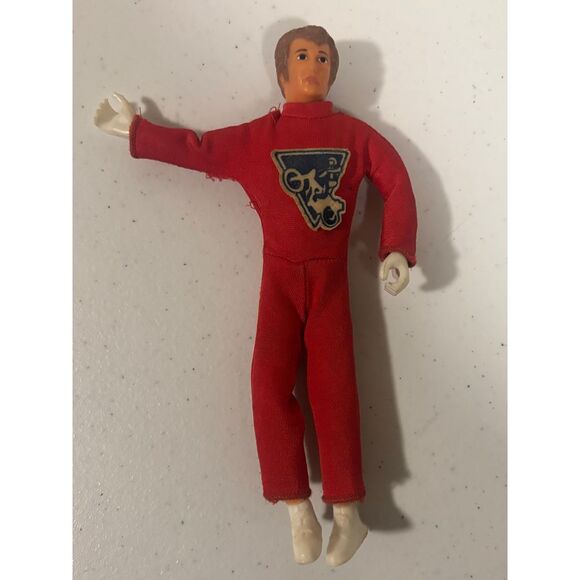 Vintage‎ 1970s Evel Knievel Action/Stunt Figure Red Jumpsuit Collectible Toy 7in - Picture 1 of 11